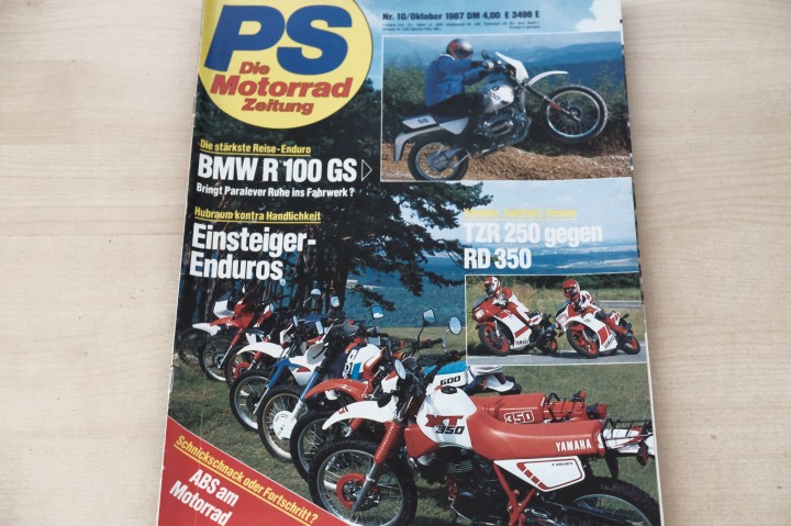 Deckblatt PS Sport Motorrad (10/1987)